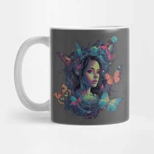 butterfly girl Mug